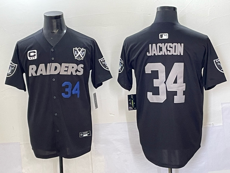 Men Oakland Raiders #2 jackson Black 2025 Nike NFL jersey 002->oakland raiders->NFL Jersey